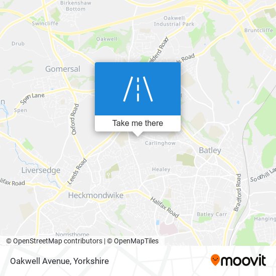 Oakwell Avenue map