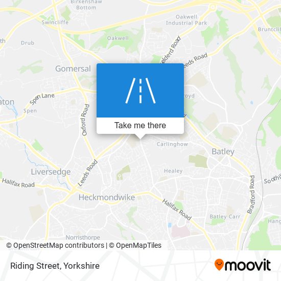 Riding Street map