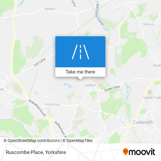 Ruscombe Place map