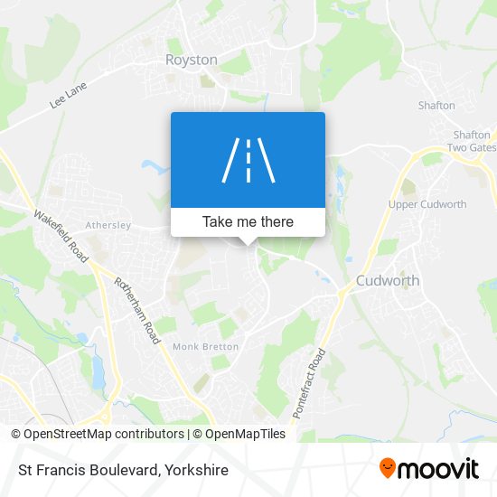 St Francis Boulevard map