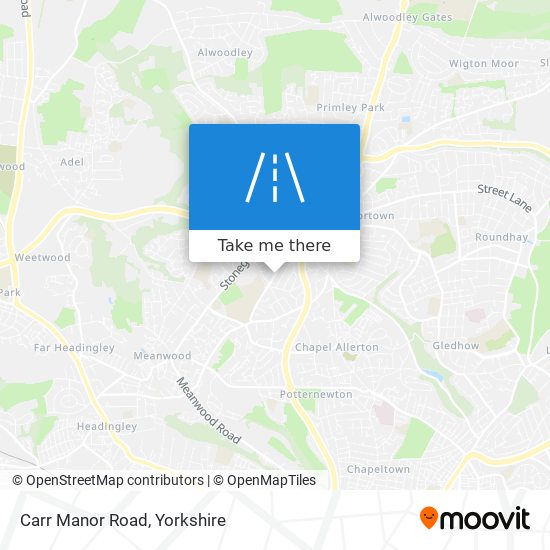 Carr Manor Road map