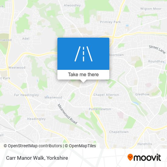 Carr Manor Walk map