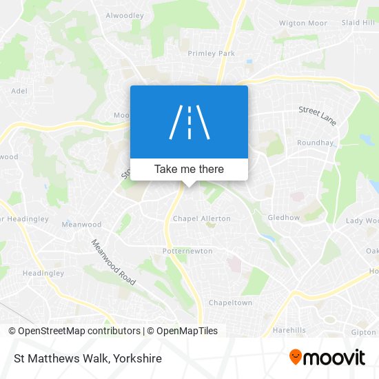 St Matthews Walk map