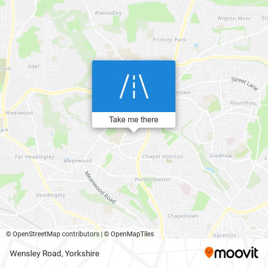 Wensley Road map