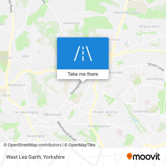 West Lea Garth map