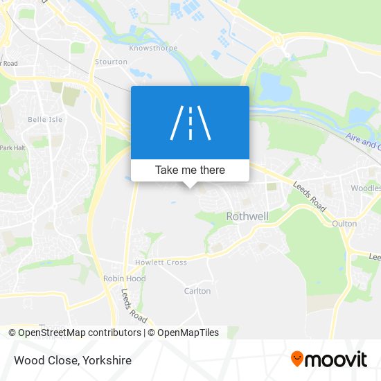 Wood Close map