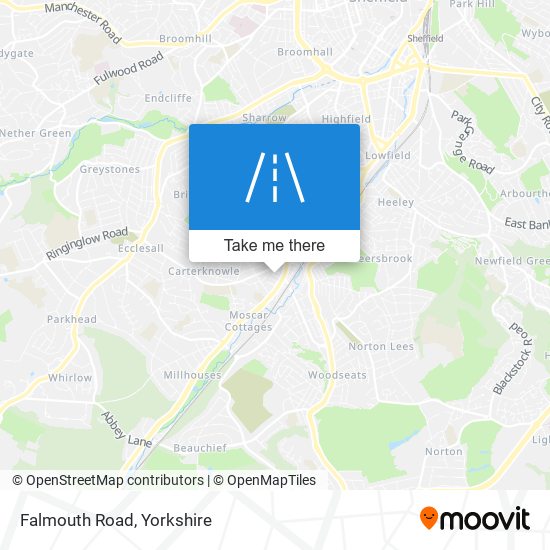 Falmouth Road map