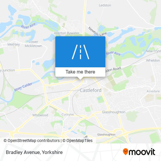 Bradley Avenue map