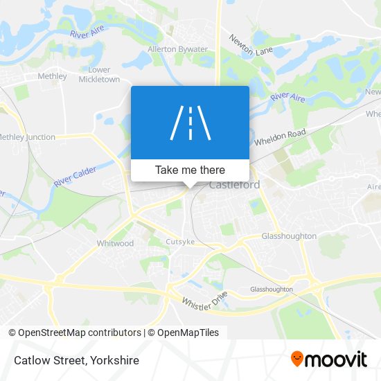 Catlow Street map
