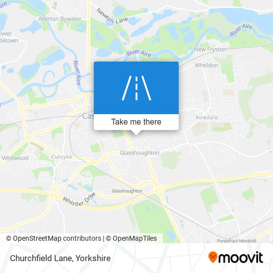 Churchfield Lane map