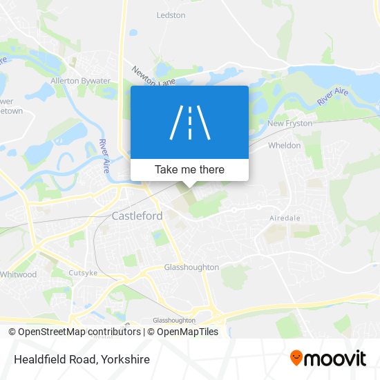 Healdfield Road map