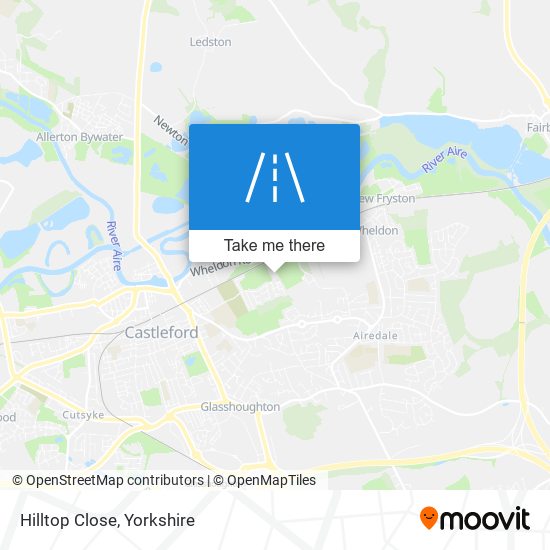 Hilltop Close map