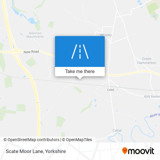 Scate Moor Lane map