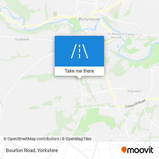 Bourlon Road map