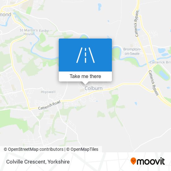 Colville Crescent map