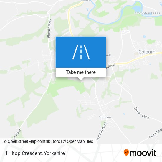 Hilltop Crescent map