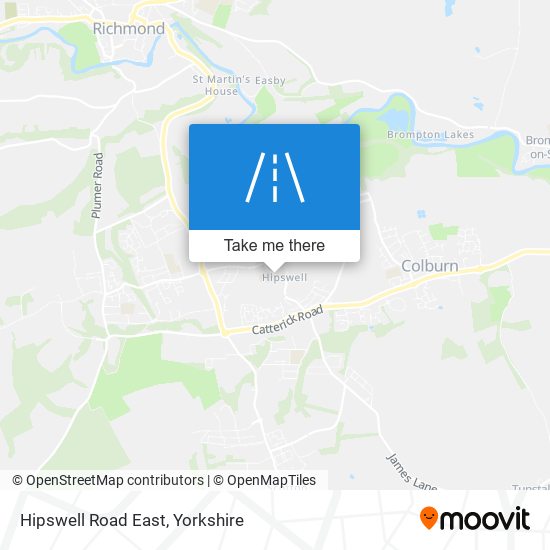 Hipswell Road East map