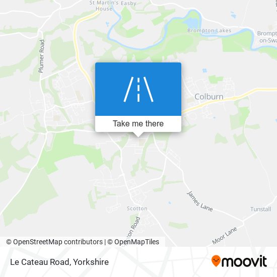 Le Cateau Road map