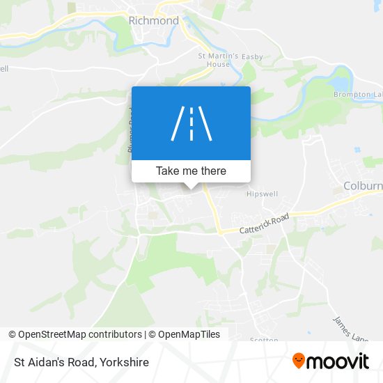 St Aidan's Road map