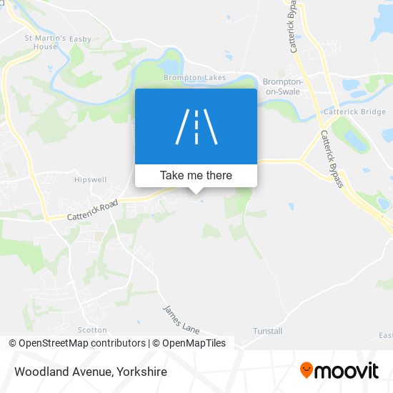 Woodland Avenue map