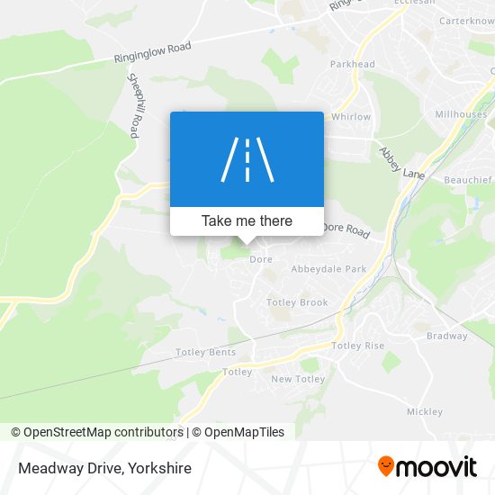 Meadway Drive map
