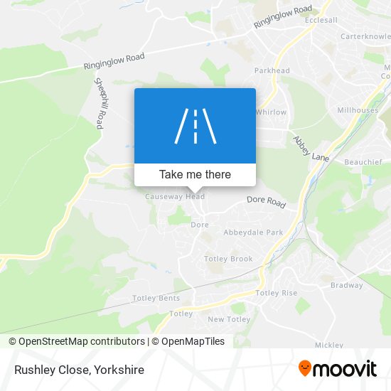 Rushley Close map