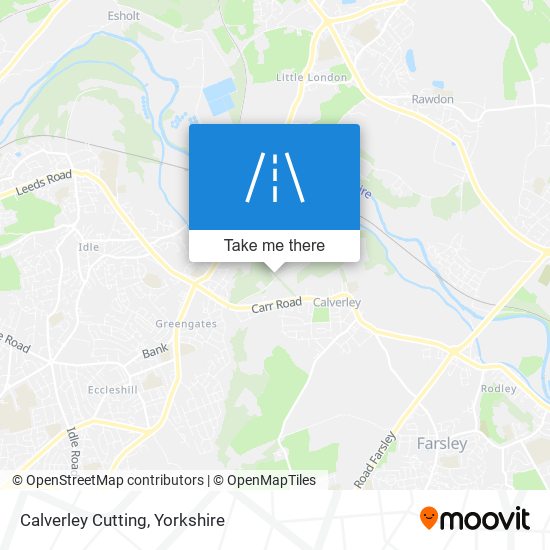 Calverley Cutting map