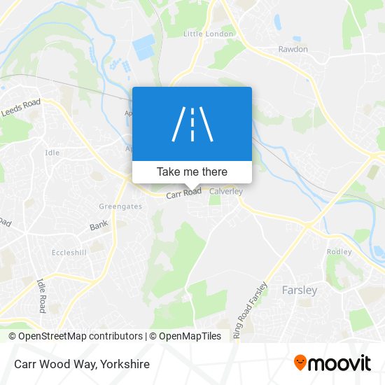 Carr Wood Way map