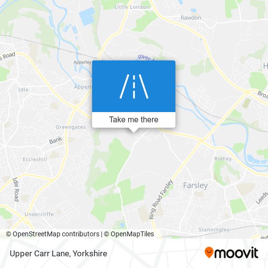 Upper Carr Lane map