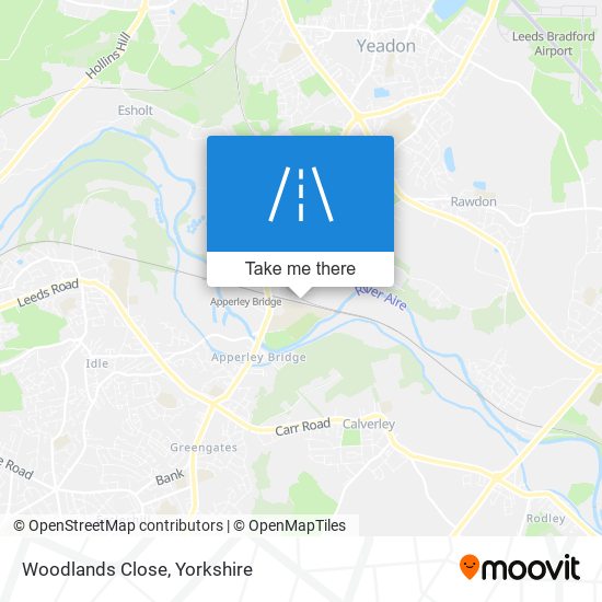Woodlands Close map