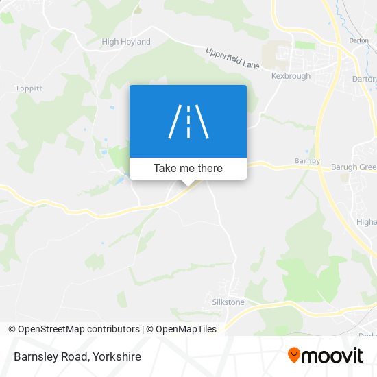 Barnsley Road map