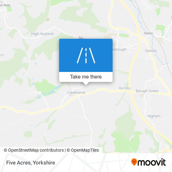Five Acres map