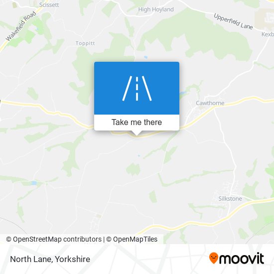 North Lane map