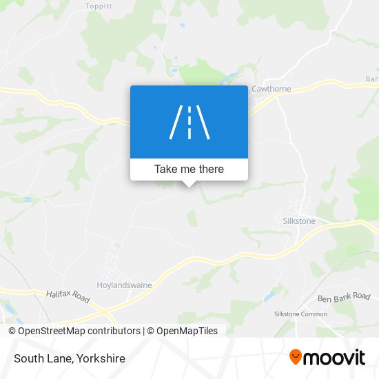 South Lane map