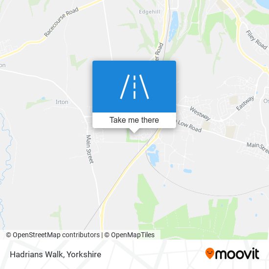 Hadrians Walk map