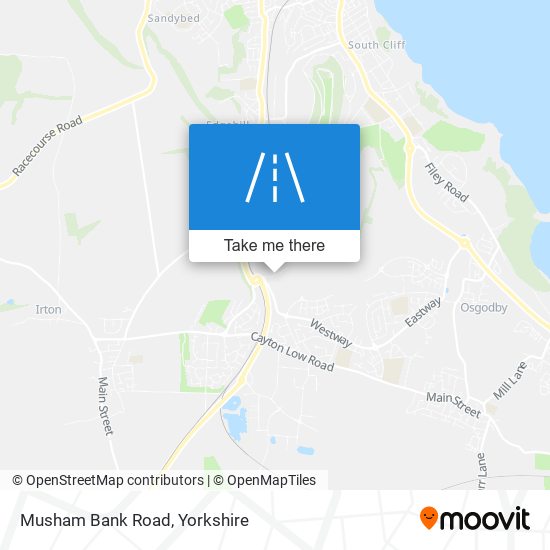 Musham Bank Road map