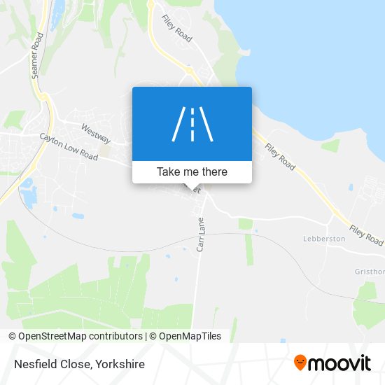 Nesfield Close map