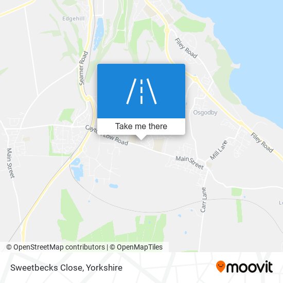 Sweetbecks Close map