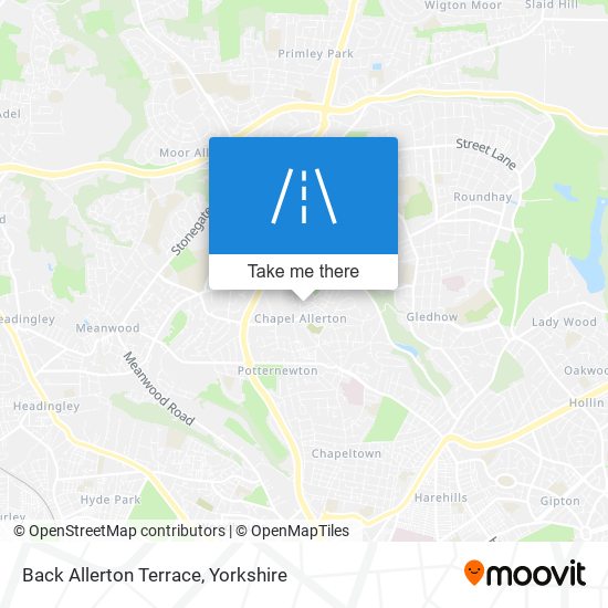 Back Allerton Terrace map