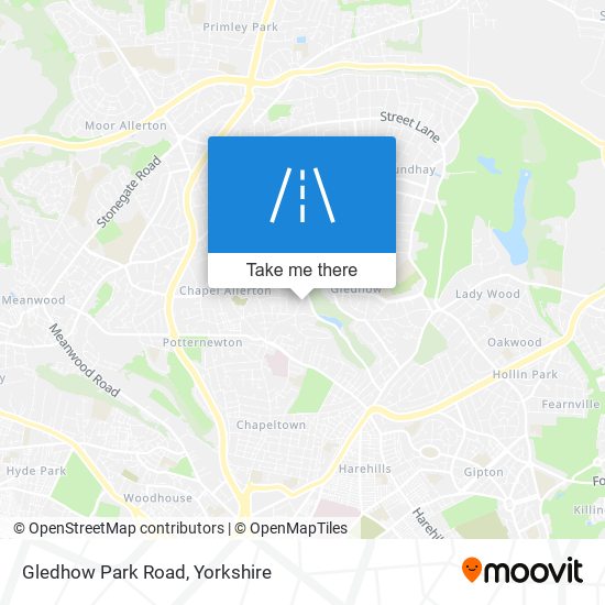 Gledhow Park Road map