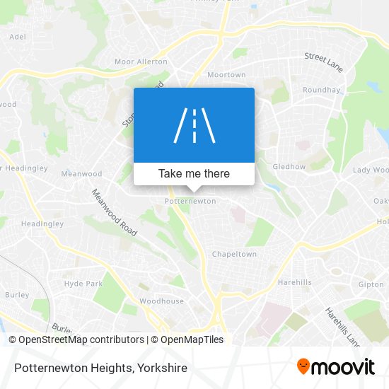 Potternewton Heights map