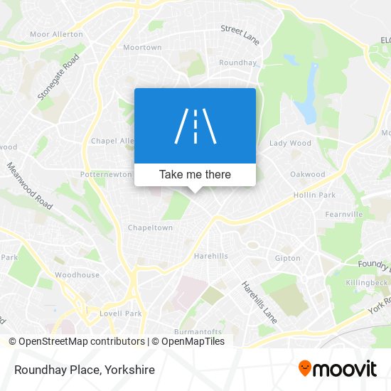 Roundhay Place map