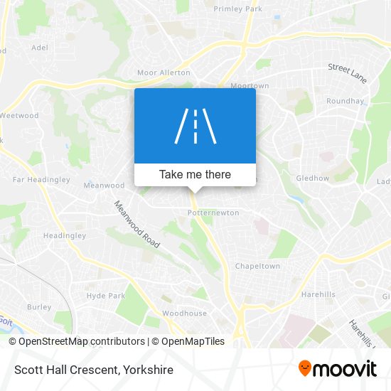 Scott Hall Crescent map