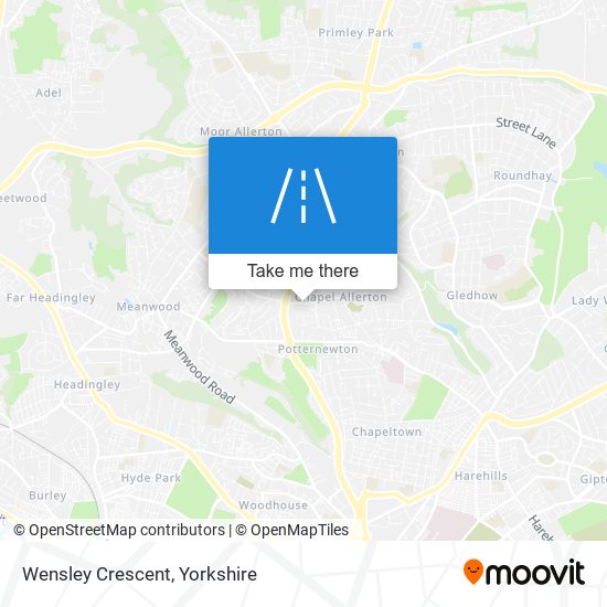 Wensley Crescent map