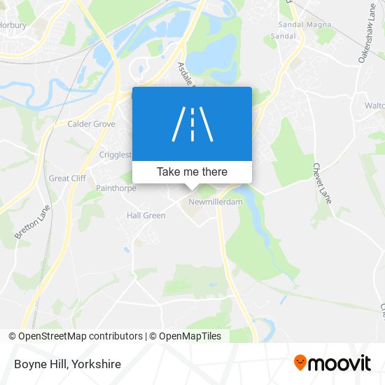 Boyne Hill map
