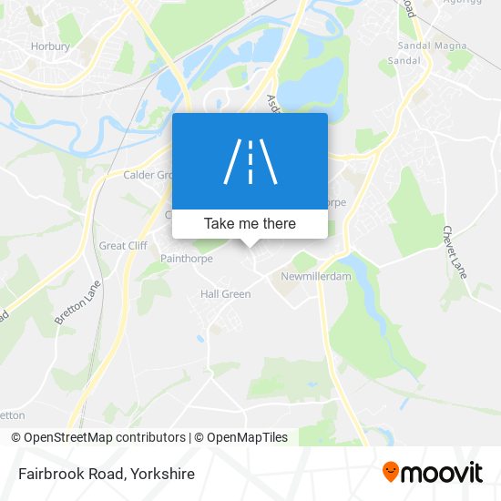 Fairbrook Road map