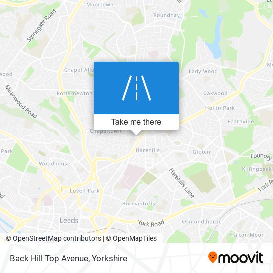 Back Hill Top Avenue map