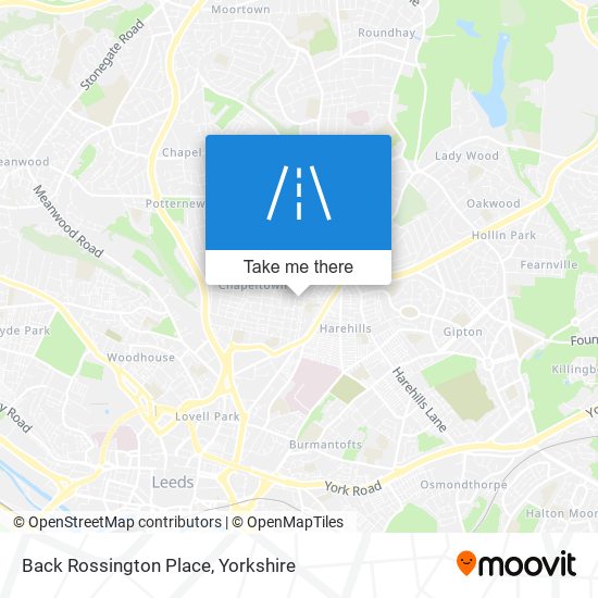 Back Rossington Place map