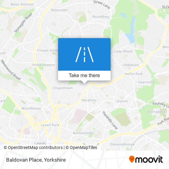 Baldovan Place map