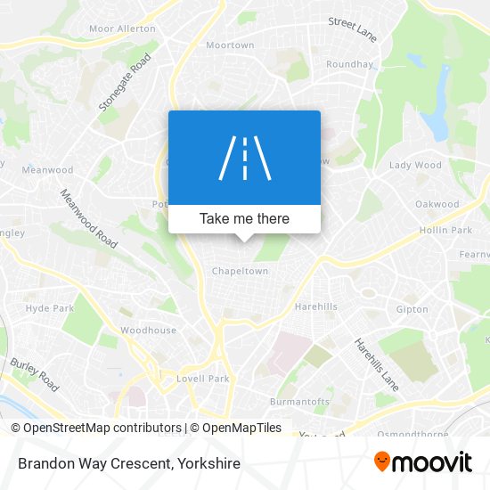 Brandon Way Crescent map